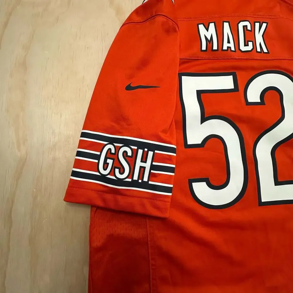 Nike Chicago Bears Khalil Mack #52 Orange Game Jersey Men's Size M